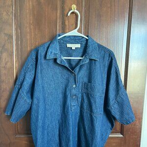 LOFT Oversized Chambray Top - Women's Size M
